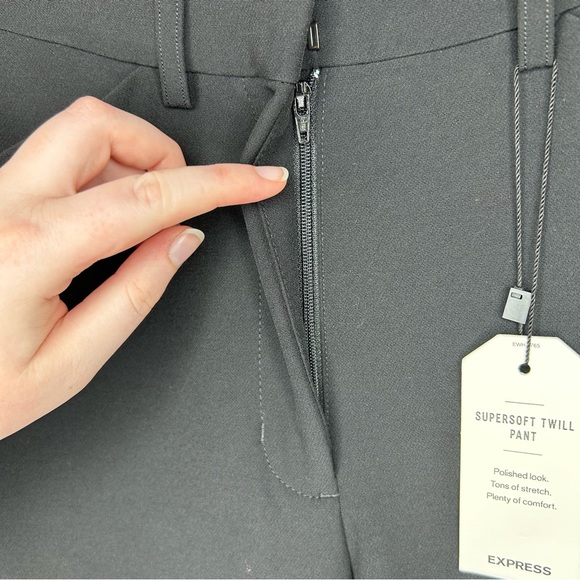 NWT Express Curvy High Waisted Supersoft Twill Skinny Pant Black 4L - Picture 11 of 14